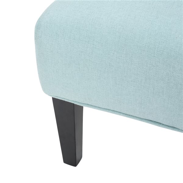 Best Selling Home Decor Kassi Modern Light Blue Polyester Slipper Chair
