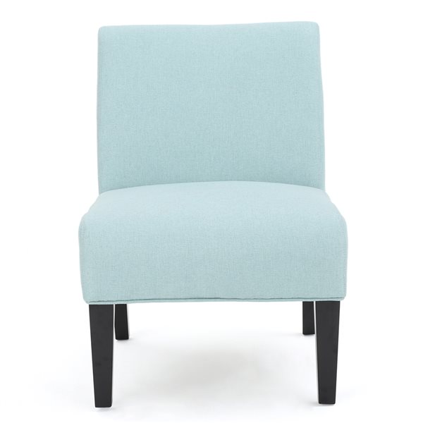 Best Selling Home Decor Kassi Modern Light Blue Polyester Slipper Chair