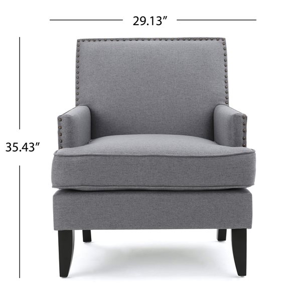 Best Selling Home Decor Tilla Modern Grey Polyester Club Chair
