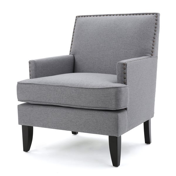 Best Selling Home Decor Tilla Modern Grey Polyester Club Chair