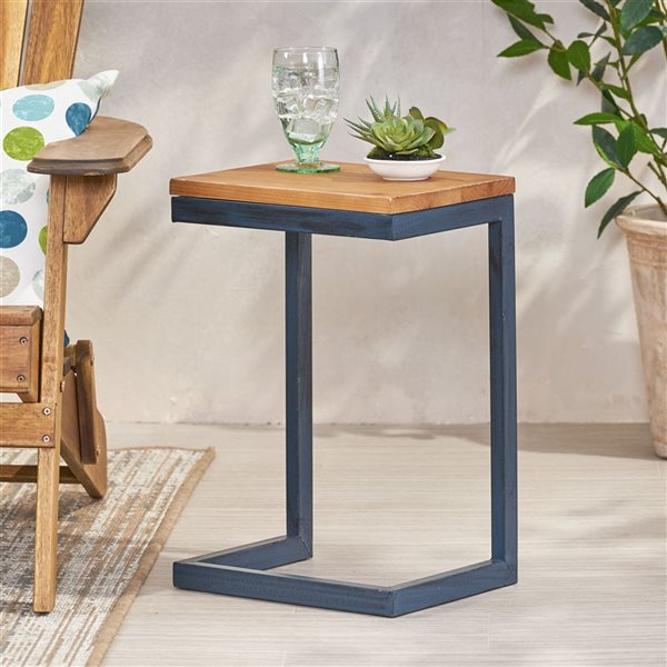 Best Selling Home Decor Caspian Brown Wood Rectangular End Table