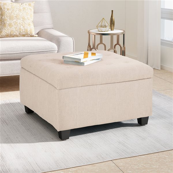 Isabella store storage ottoman