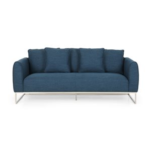 Best Selling Home Décor Canisbay Modern Navy Blue Polyester Sofa