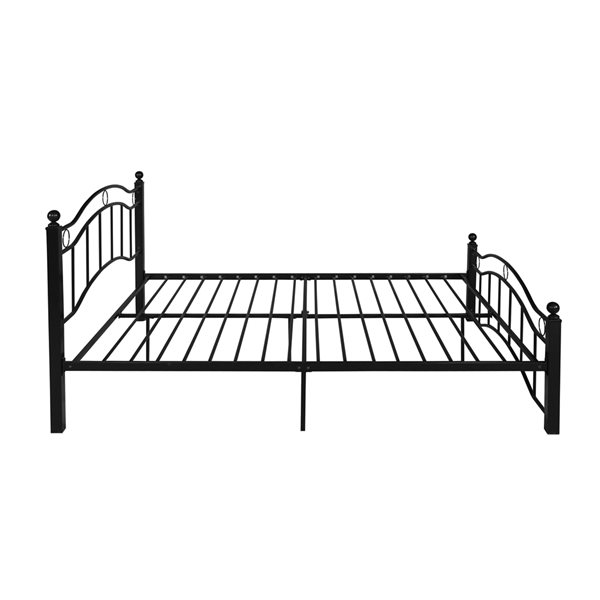 Best Selling Home Decor Bouvardia Matte Black King Bed Frame