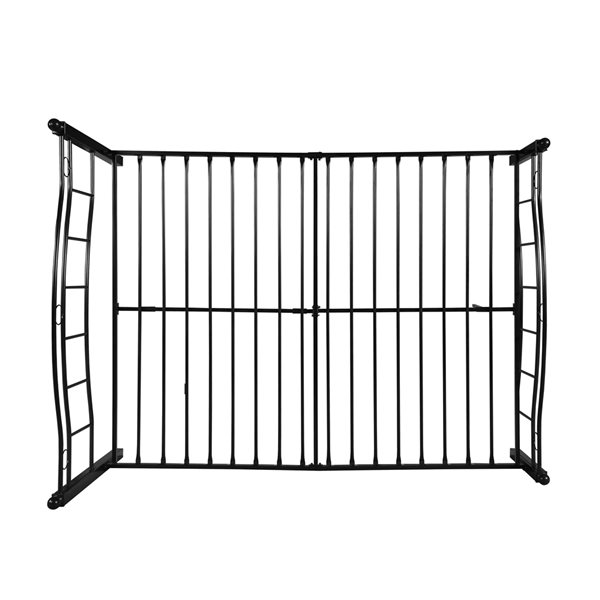 Best Selling Home Decor Bouvardia Matte Black King Bed Frame