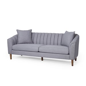 Best Selling Home Décor Ansonia Modern Grey Polyester Sofa