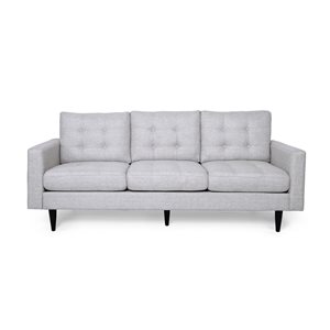 Best Selling Home Decor Adderbury Modern Light Grey Polyester Sofa