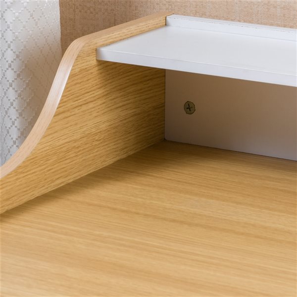 Best Selling Home Decor Aalto 47.3-in Brown and White Modern/Contemporary Writing Desk