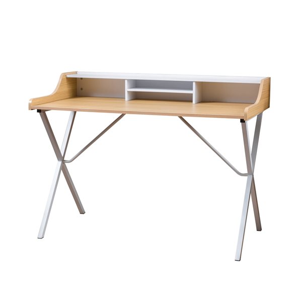 Best Selling Home Decor Aalto 47.3-in Brown and White Modern/Contemporary Writing Desk