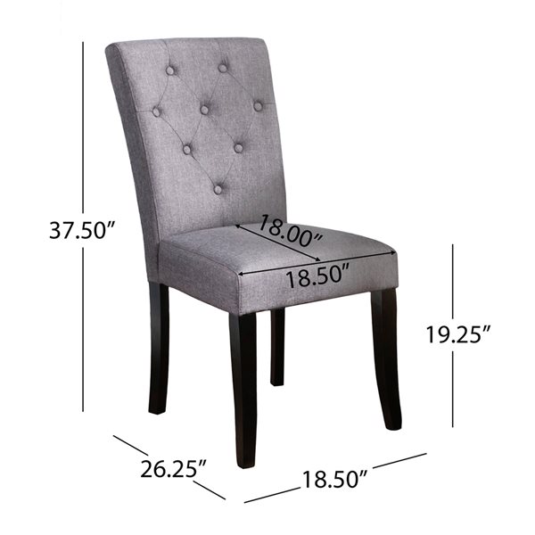 BEST SELLING HOME DECOR Maddon Brown And White Tufted Dining Chair Set   330946717 AlternateImage1 L 