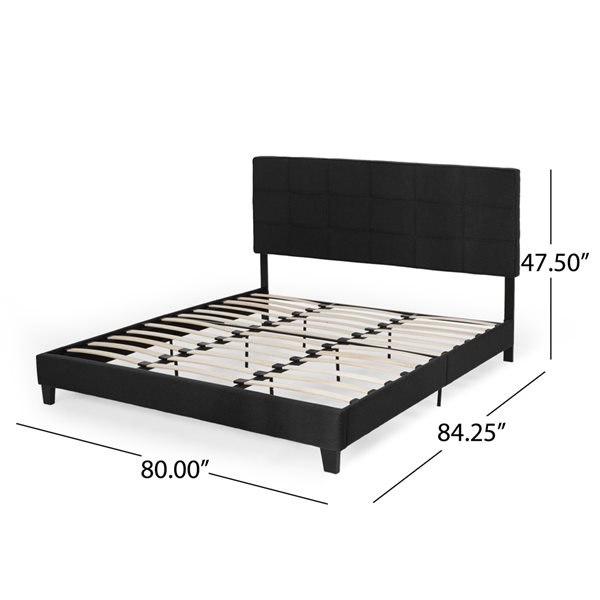 Best Selling Home Decor Eveleth Black King Platform Bed