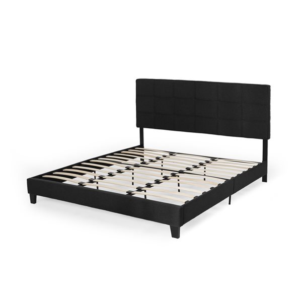 Best Selling Home Decor Eveleth Black King Platform Bed