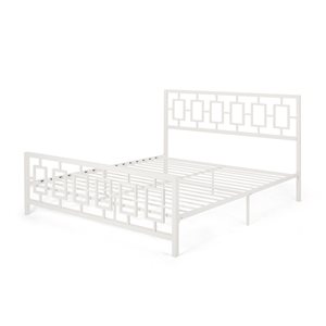 Best Selling Home Decor Claudia White King Bed Frame