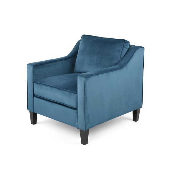 home goods blue velvet chair