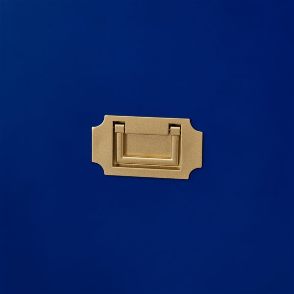 Meuble multimédia Chancer en bois d'ingénierie bleu marine par Southern Enterprises