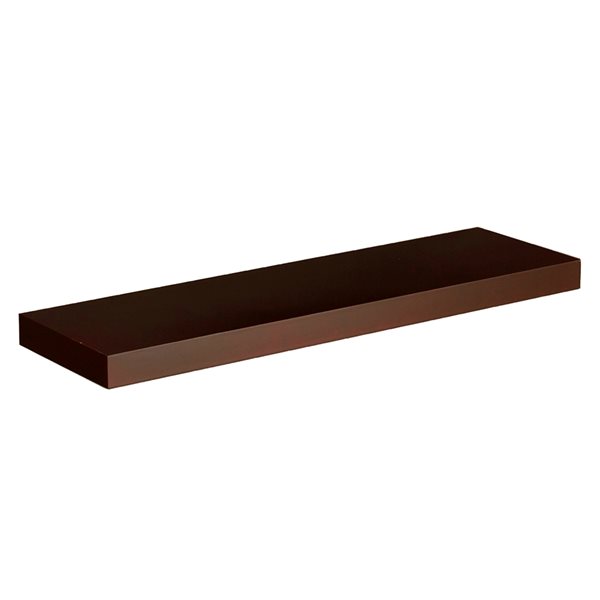 Southern Enterprises Brown 36in x 10in x 2in Particle Board Shelf