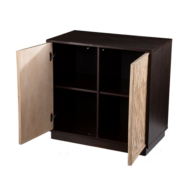 Southern Enterprises Moorcey Brown and Cream Accent Chest
