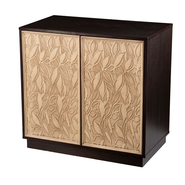 Southern Enterprises Moorcey Brown and Cream Accent Chest