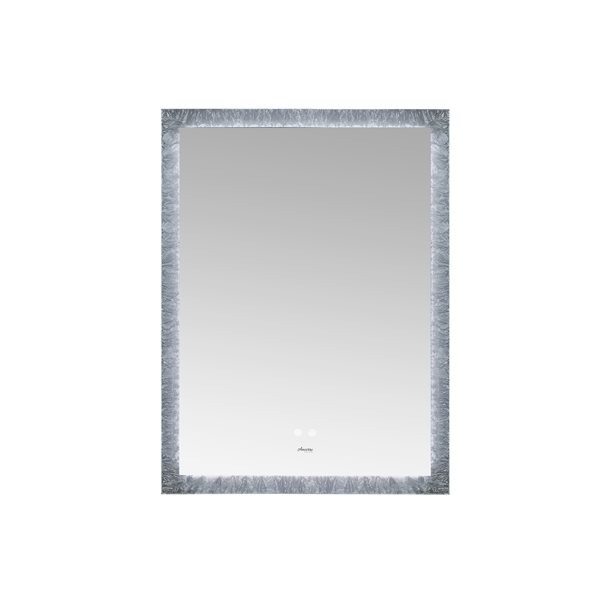 Ancerre Designs Frysta 24-in LED Lighted Fog Free Rectangular Frameless Bathroom Mirror