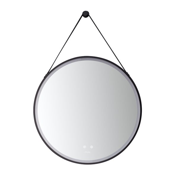 Ancerre Designs Sangle 24-in LED Lighted Fog Free Round Bathroom Mirror