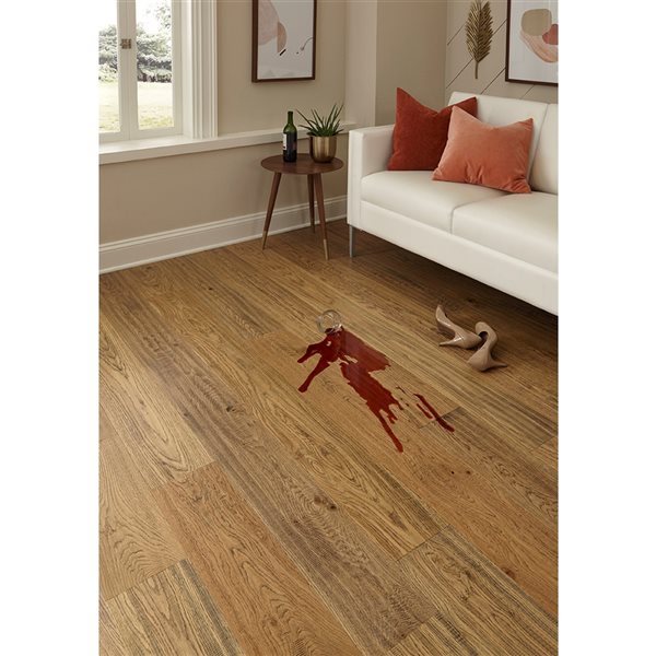 Sample Hydri-Wood Prefinished Oak Reclaimed Timber Distressed Engineered Hardwood Flooring