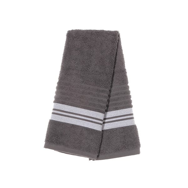 IH Casa Decor Deluxe Cool Grey Cotton Hand Towels - Set of 6 | RONA