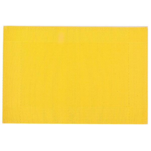 iH casadécor Yellow 18-in x 12-in Plastic Placemats - Set of 12
