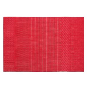 IH Casa Decor Red 18-in x 12-in Abstract Plastic Placemats - Set of 12