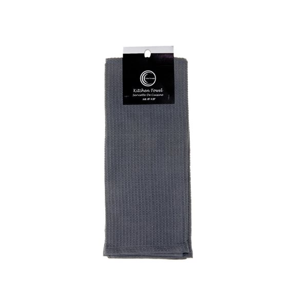 iH casadécor Grey 25-in x 15-in Fabric Kitchen Towels - Set of 6
