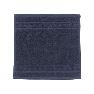 IH Casa Decor Basketweave Navy Blue Cotton Washcloths - Set of 6
