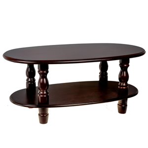 IH Casa Decor Wood Oval Coffee Table