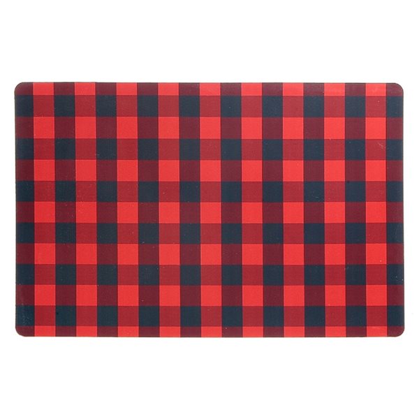 IH Casa Decor Red Buffalo 16.75-in x 10.75-in Plastic Placemats - Set of 12