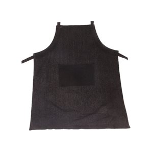 IH Casa Decor Black 34-in x 28-in Fabric Apron with pocket - Set of 1