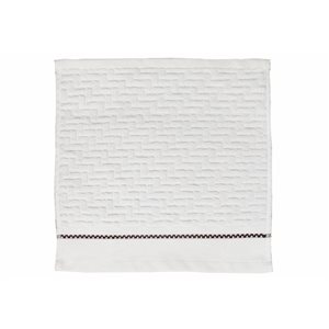 IH Casa Decor Luxury Stitch White Cotton Washcloths - Set of 6