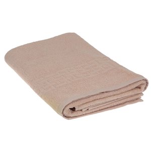IH Casa Decor Basketweave Taupe Cotton Bath Towels - Set of 2