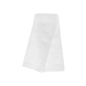 IH Casa Decor Basketweave White Cotton Hand Towels - Set of 6