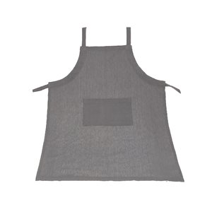 IH Casa Decor Grey 34-in x 28-in Fabric Apron with Pocket - Set of 1