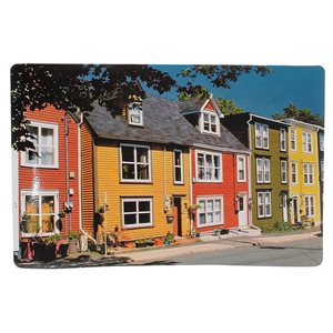 IH Casa Decor Multicoloured 16.75-in x 10.75-in Row Houses Plastic Placemats - Set of 12