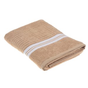 IH Casa Decor Deluxe Taupe Cotton Bath Towels - Set of 2