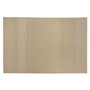 IH Casa Decor Gold 18-in x 12-in Abstract Plastic Placemats - Set of 12