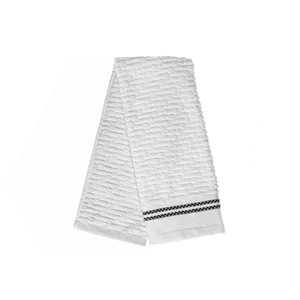 IH Casa Decor Luxury Stitch White Cotton Hand Towels - Set of 6