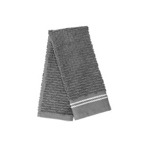IH Casa Decor Luxury Stitch Cool Grey Cotton Hand Towels - Set of 6