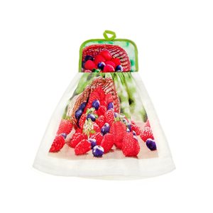 IH Casa Decor Multicoloured 17-in x 15-in Basket of Berries Fabric Hand Towels - Set of 2