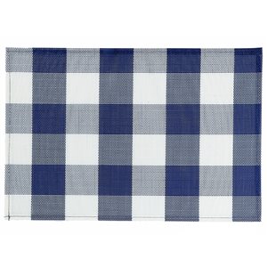 IH Casa Decor Navy Blue 18-in x 12-in Plastic Placemats - Set of 12
