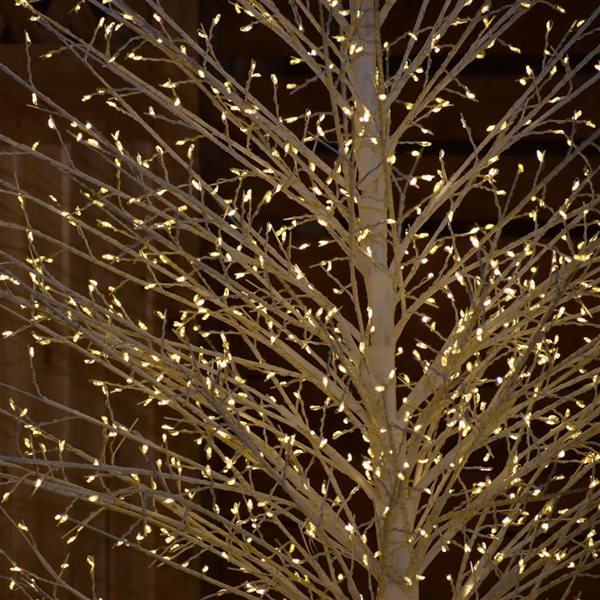 Hi-Line Gift Ltd. 82-in x 19 1/4-in White Metal LED-Lighted Tree