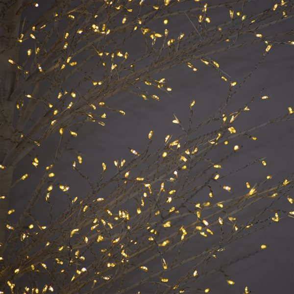 Hi-Line Gift Ltd. 82-in x 19 1/4-in White Metal LED-Lighted Tree