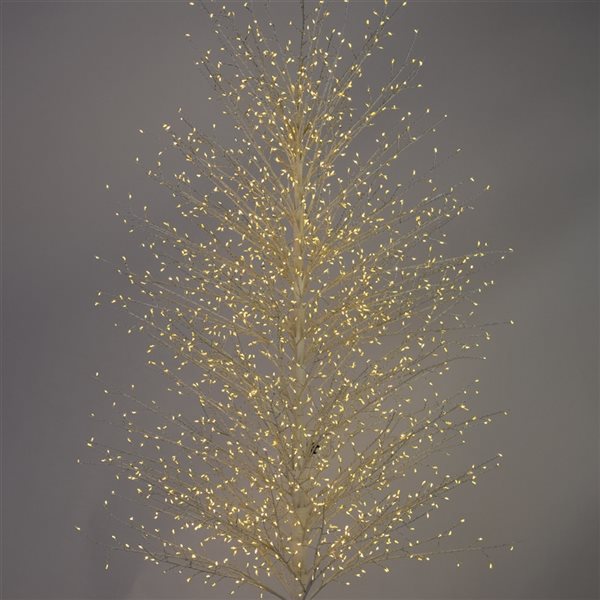 Hi-Line Gift Ltd. 70 3/4-in x 20 3/4-in White Metal LED-Lighted Tree