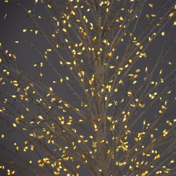 Hi-Line Gift Ltd. 70 3/4-in x 20 3/4-in White Metal LED-Lighted Tree