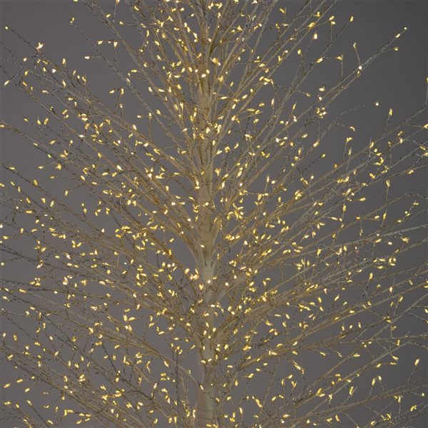 Hi-Line Gift Ltd. 70 3/4-in x 20 3/4-in White Metal LED-Lighted Tree