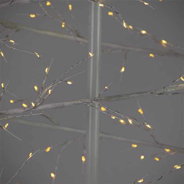 Hi-Line Gift Ltd. 78 3/4-in x 25 3/4-in White Metal LED-Lighted Tree